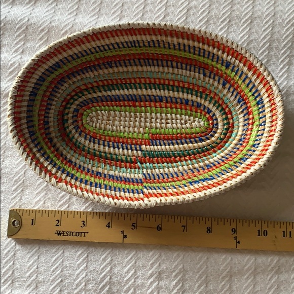 Handmade basket multicolor/ multi-use - Picture 5 of 6